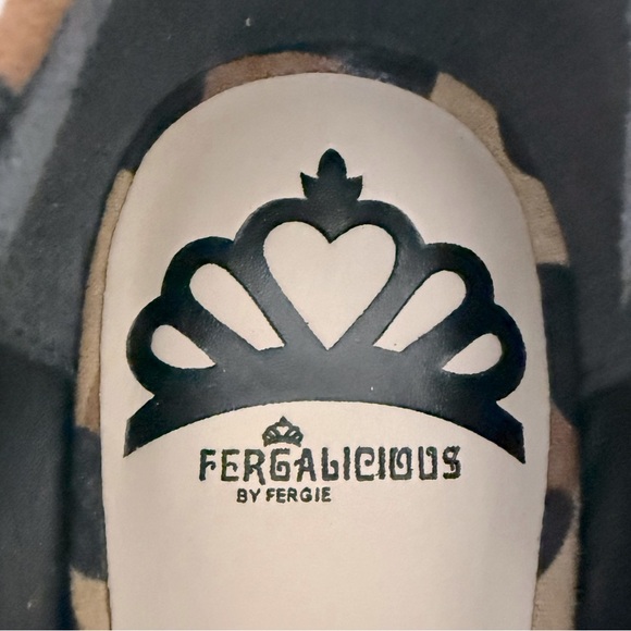 Fergalicious Leopard Print Stiletto Heels - Size 6 - Picture 4 of 11